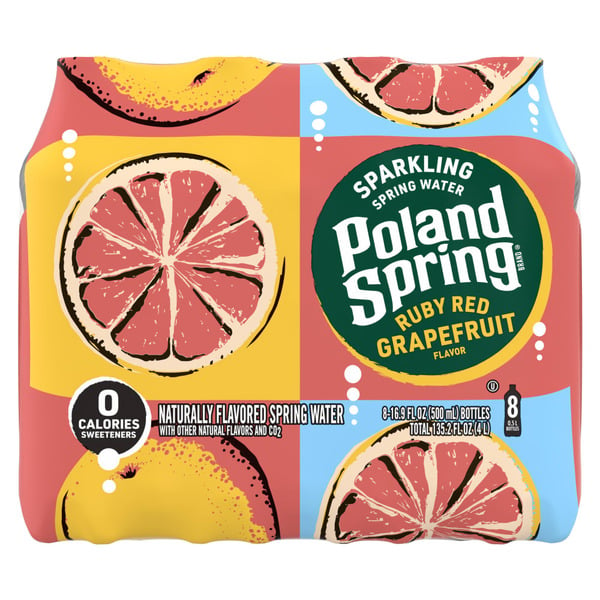 Water, Seltzer & Sparkling Water Poland spring Sparkling Water, Ruby Red Grapefruit hero