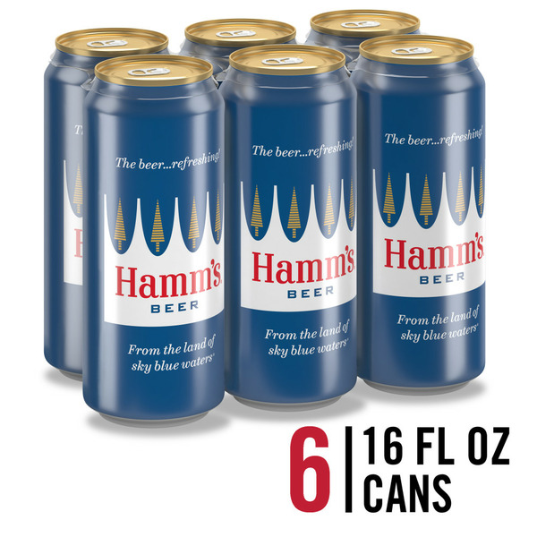 Big Brewery Lager Hamm's America's Classic Premium Lager Beer hero