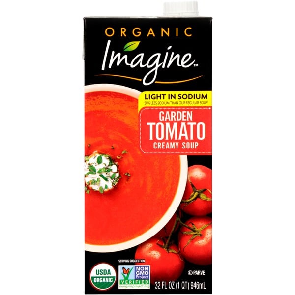 Soup, Broth & Bouillon Imagine Organic Light in Sodium Garden Tomato Creamy Soup hero