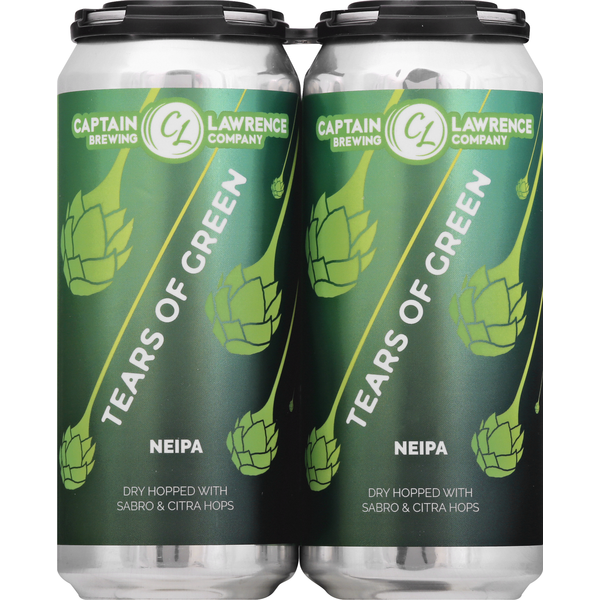 Beers & Coolers Captain Lawrence Beer, NEIPA, Tears of Green hero