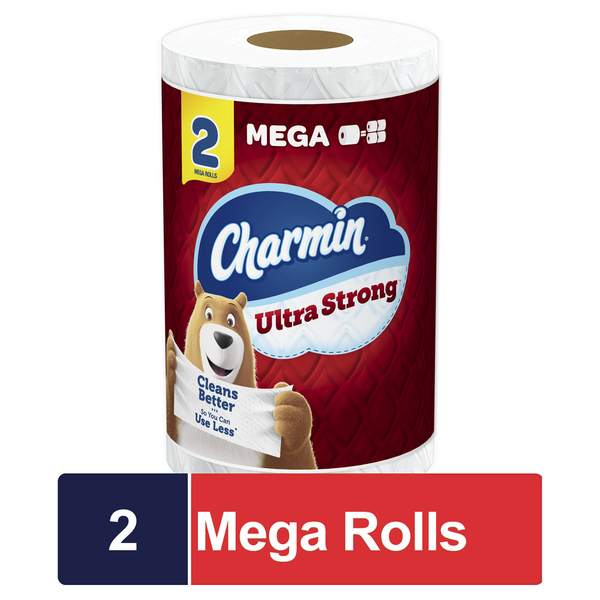 Charmin Ultra Strong Toilet Paper Mega Rolls hero