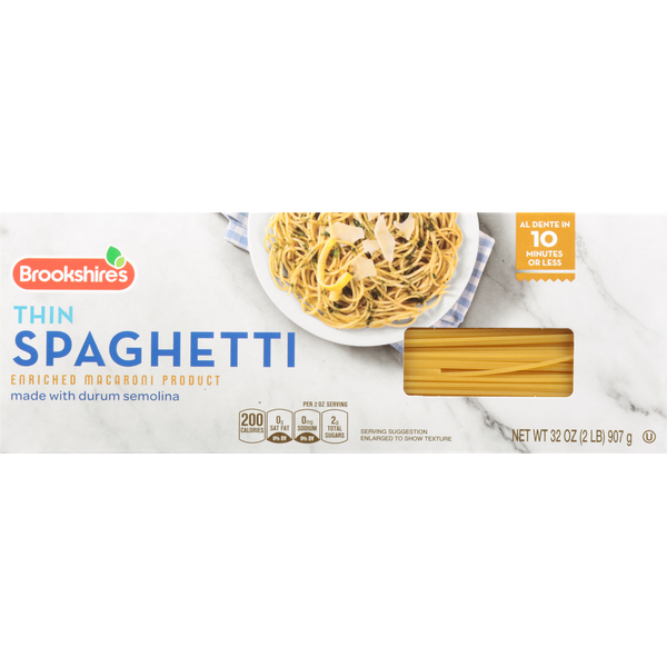 Dry Pasta Brookshire's Spaghetti, Thin hero