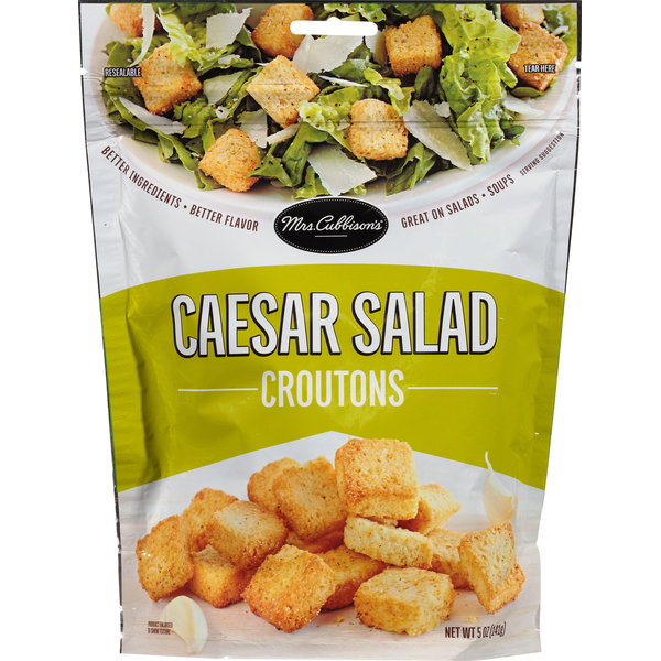 Salad Dressing & Toppings Mrs. Cubbison's Croutons, Caesar Salad hero