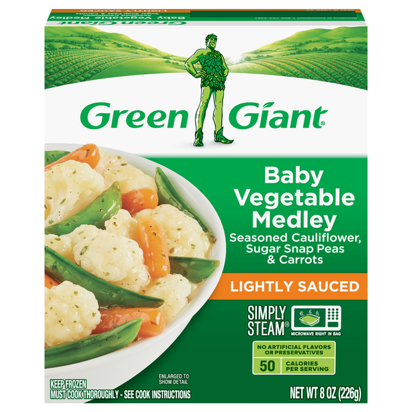 Green Giant Baby Vegetable Medley, Lightly Sauced hero