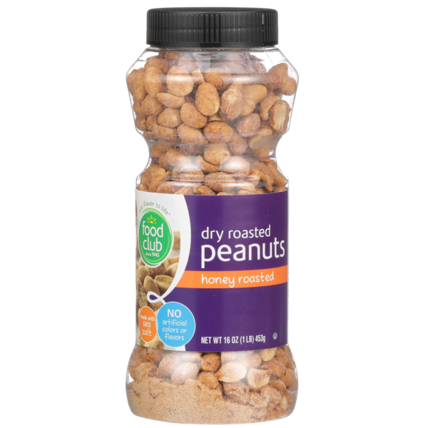 Nuts, Seeds & Dried Fruit Food Club Honey Roasted Dry Roasted Peanuts hero