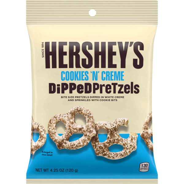 Chips & Pretzels Hershey's Cookies 'n' Creme Dipped Pretzels hero