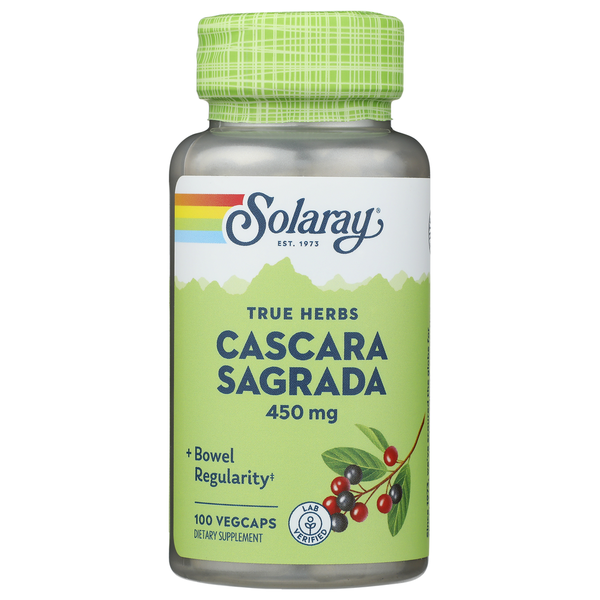 Digestive Aids/Enzymes/Cleanses Solaray Cascara Sagrada Bark hero