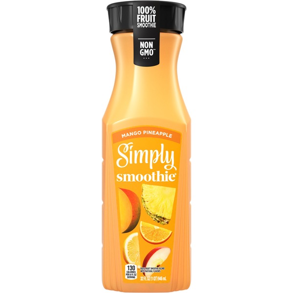 Juice & Nectars Simply Smoothies Mango Pineapple Juice 100 Bottle hero