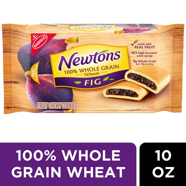 Packaged Cookies NEWTON 100% Whole Grain Wheat Soft & Fruit Chewy Fig Cookies (Fig Bars) hero