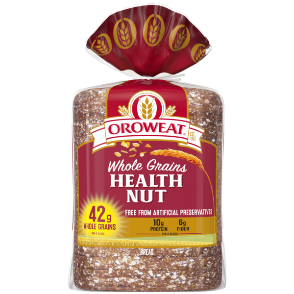 Bread Oroweat Healthnut sliced bread Multigrain Bread hero