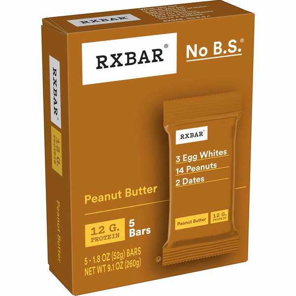 Protein & Meal Replacements RXBAR Protein Bars, Protein Snack, Snack Bars, Peanut Butter hero