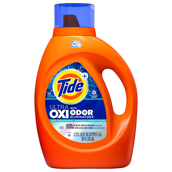 Tide + Detergent, Ultra Oxi with Odor Eliminators hero