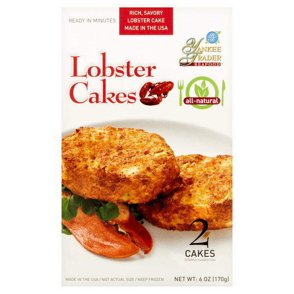 Frozen Meat & Seafood Yankee Trader Seafood Lobster Cakes 2 Count 6 Oz hero