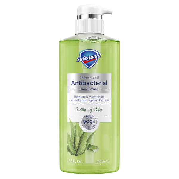 Safeguard Antibacterial Hand Wash, Notes of Aloe hero