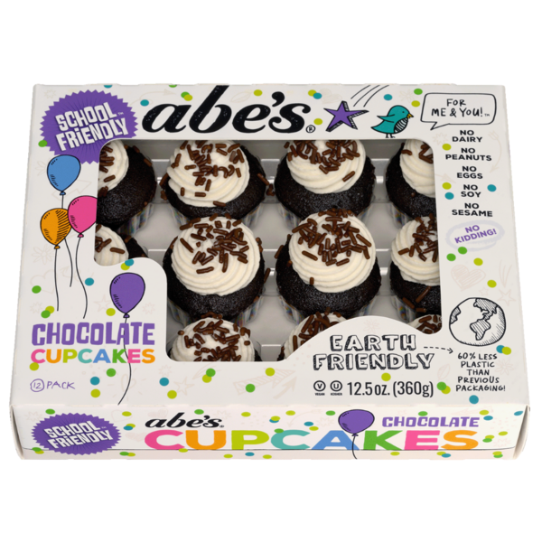 Cookies, Cupcakes & Bars Abe's Chocolate Mini Cupcakes, Vegan, School-Friendly hero