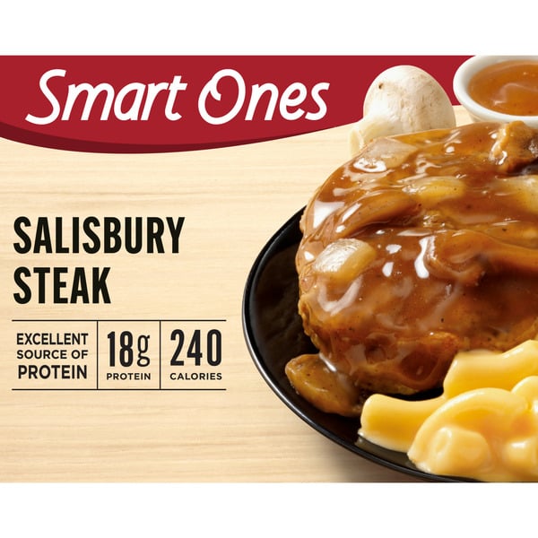 Frozen Meals Smart Ones Salisbury Steak with Onion Gravy & Macaroni & Cheese Frozen Meal hero