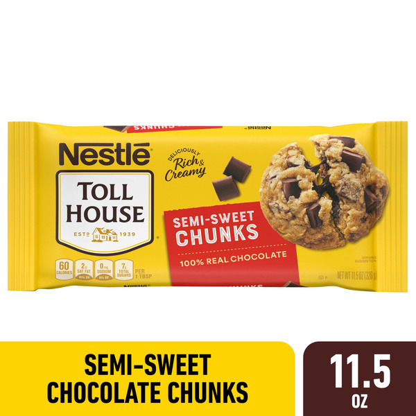 Baking Supplies & Decor Toll House Semi Sweet Chocolate Chunks hero