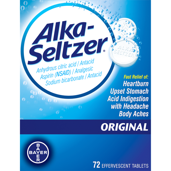 Digestion Alka-Seltzer Antacid, Original, Effervescent Tablets hero