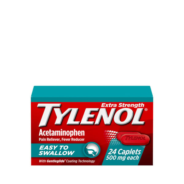 TYLENOL Extra Strength Acetaminophen, Easy To Swallow Caplets hero