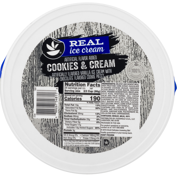 Ice Cream & Ice Store Brand Ice Cream, Cookies & Cream hero