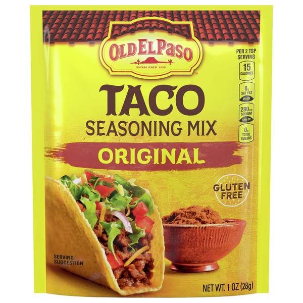 Latin & Hispanic Cuisine Old El Paso Seasoning Mix, Original, Taco hero