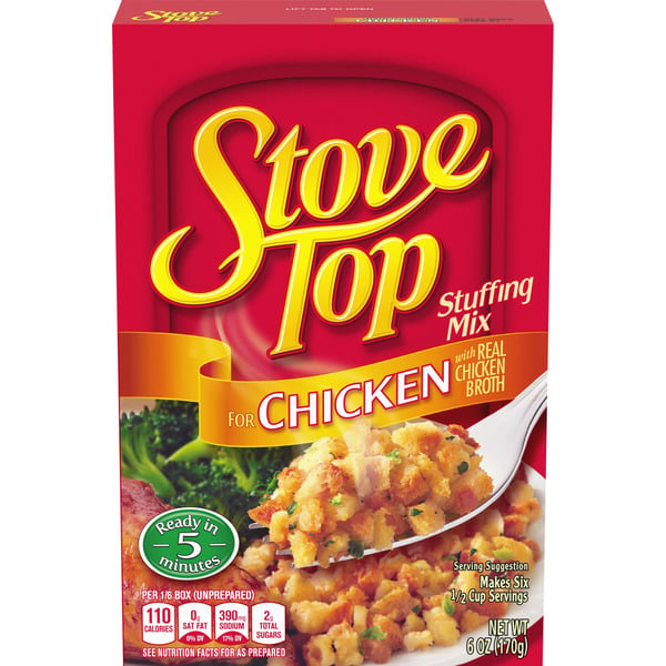 Holiday Items Kraft Stove Top Stuffing Mix for Chicken hero