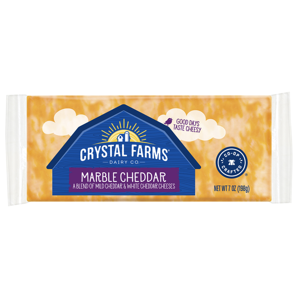 Specialty Cheeses Crystal Farms Cheeses, Marble Cheddar hero