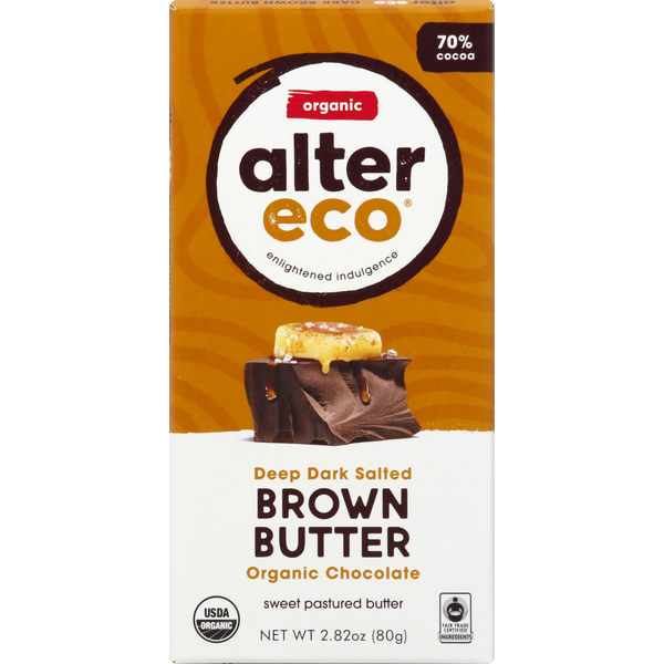 Candy & Chocolate Alter Eco Dark Brown Butter Organic Chocolate hero