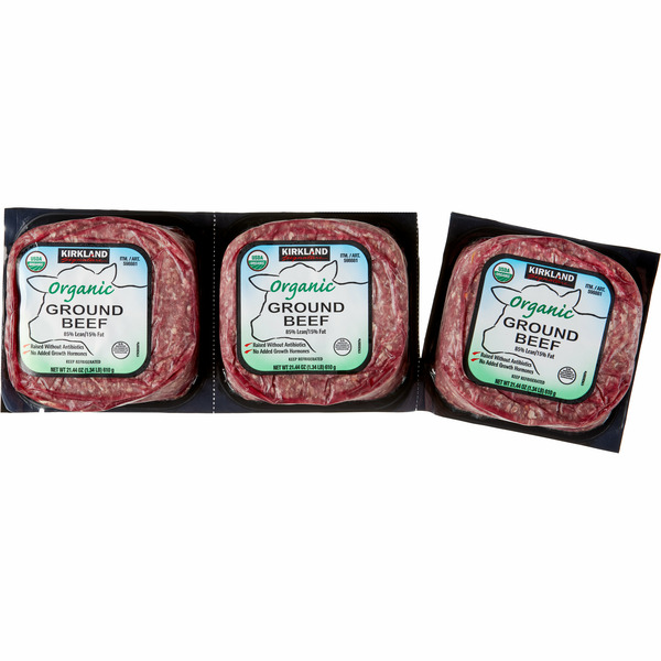 Costco Business Center Kirkland Signature Organic Ground Beef, 4 lb Package Same-Day Delivery | Instacart