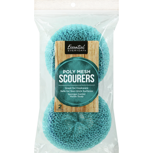 Cleaning Products Essential Everyday Scourers, Poly Mesh hero