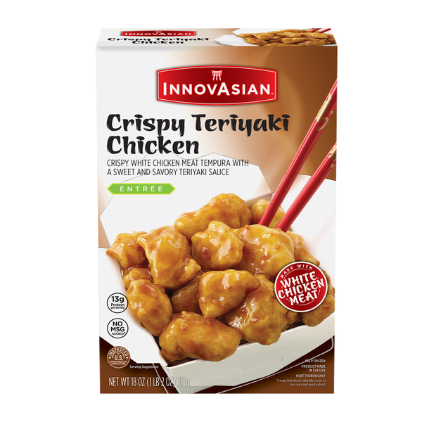 Prepared Meals InnovAsian Crispy Teriyaki Chicken, Frozen Multi-Serve Entrée hero