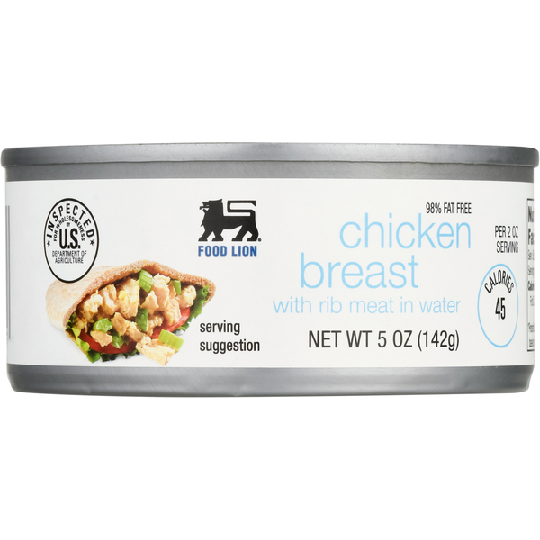 Canned Meat & Seafood Food Lion Chicken Breast hero