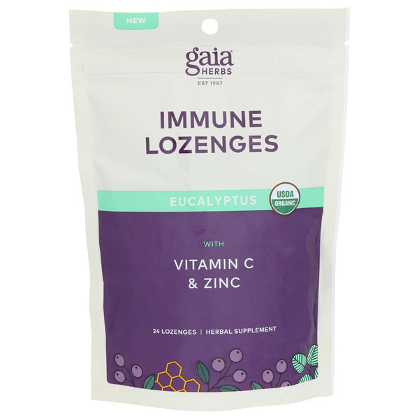 Cold, Flu & Allergy Gaia Herbs Immune Lozenges hero