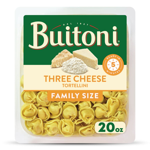 Fresh Pasta Buitoni Three Cheese Tortellini, Refrigerated Pasta hero