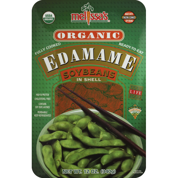 Fresh Vegetables Melissa's Edamame, Organic, Soybeans in Shell hero