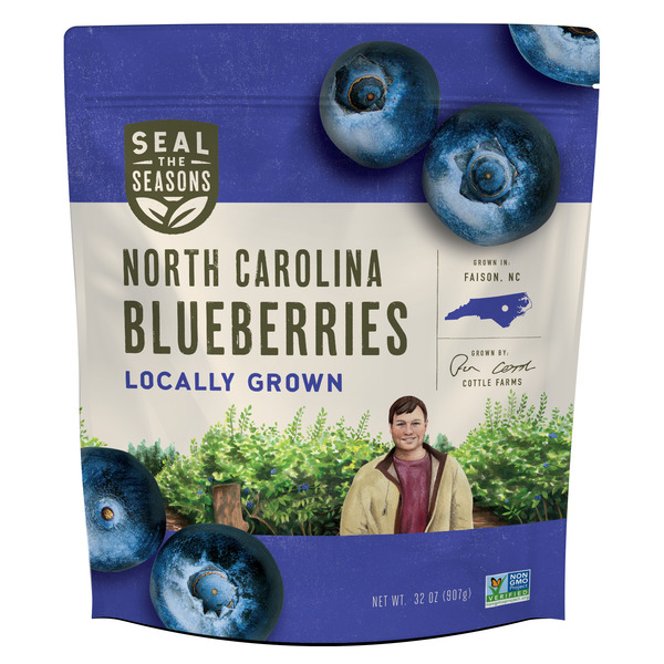 Frozen Produce Seal the Seasons North Carolina Blueberries hero