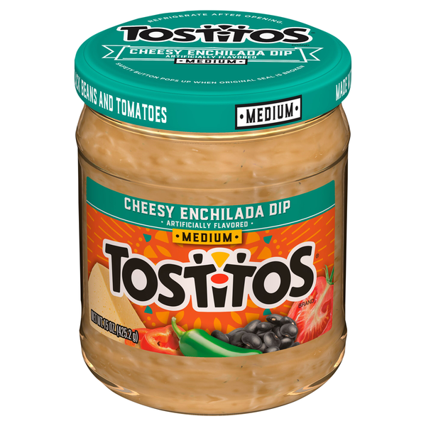 Chips & Pretzels Tostitos Cheesy Enchilada Dip, Medium hero