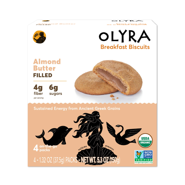 Olyra Almond Butter, Cream Filled Breakfast Biscuits hero