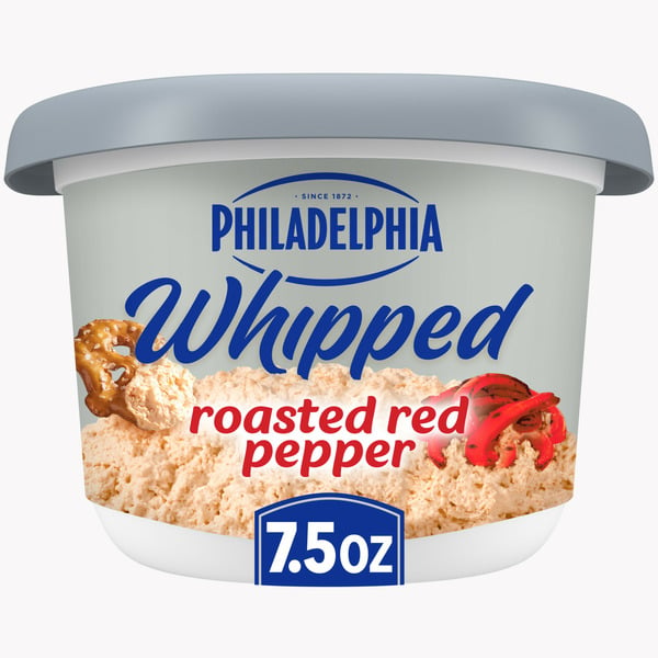 Specialty Cheeses Philadelphia Roasted Red Pepper Whipped Cream Cheese Spread hero