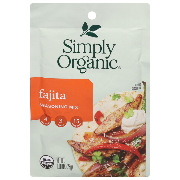 Spices & Seasonings Simply Organic Seasoning Mix, Fajita hero