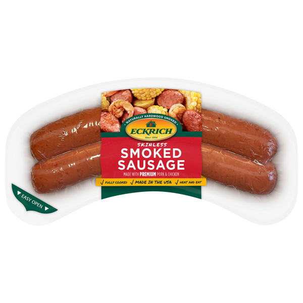 Hot Dogs, Bacon & Sausage Eckrich Smoked Sausage hero