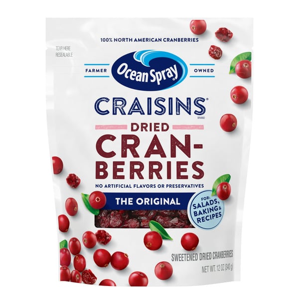 Fruit & Vegetable Snacks Ocean Spray Original Dried Cranberries hero