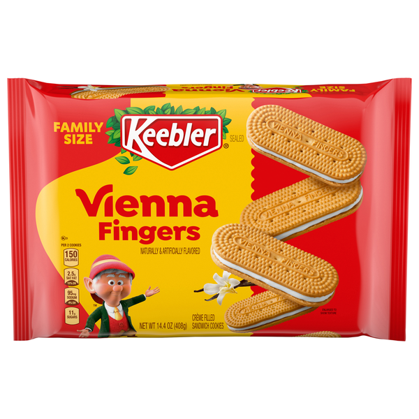 Cookies & Cakes Keebler Cookies, Vienna Fingers, Sandwich, Family Size hero