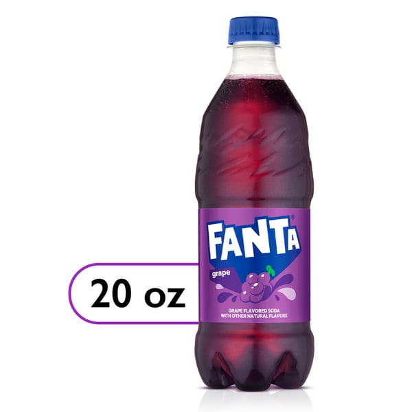 Soft Drinks Fanta Grape Soda Fruit Flavored Soft Drink hero