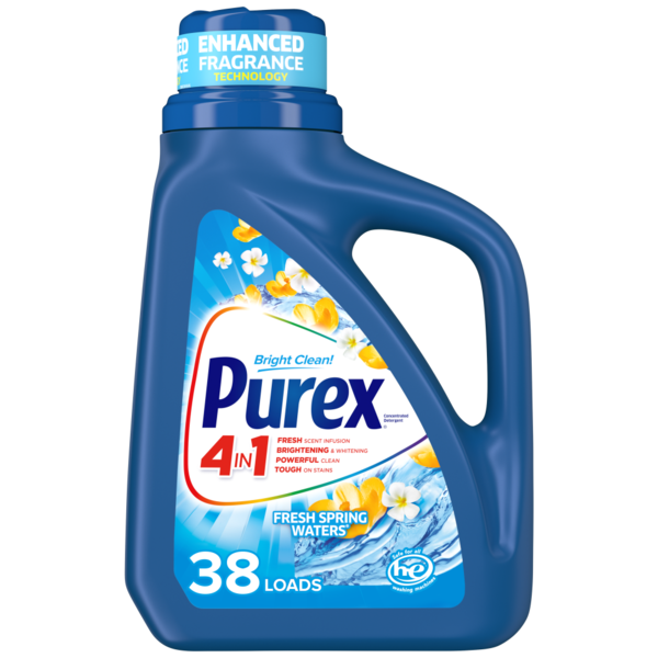 Laundry Purex Liquid Laundry Detergent Crystals Fragrance Fresh Spring Waters hero