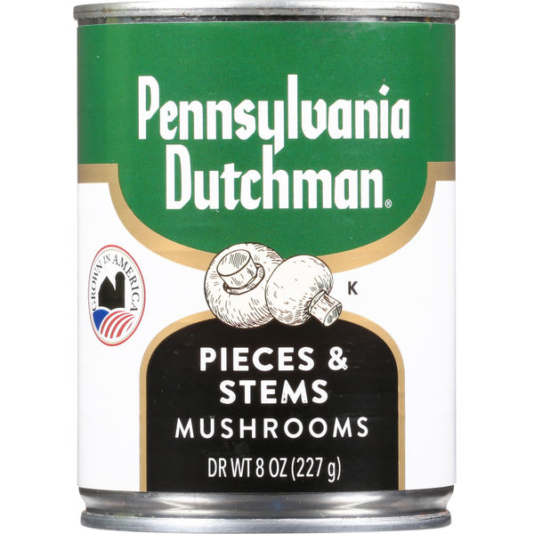 Canned/Jarred Vegetables Pennsylvania Dutchman Mushrooms, Pieces & Stems hero