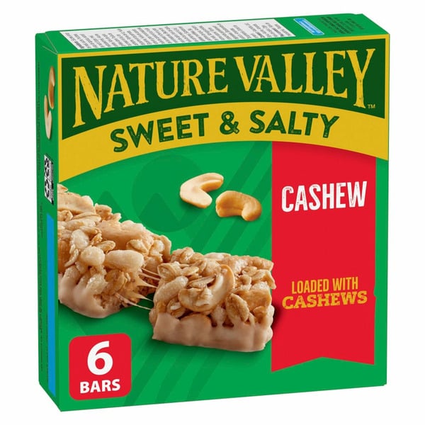 Energy & Granola Bars Nature Valley Granola Bars, Sweet and Salty Nut, Cashew hero