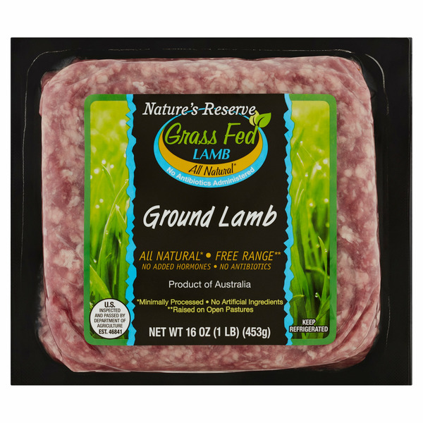 Packaged Meat Nature's Reserve Ground Lamb hero