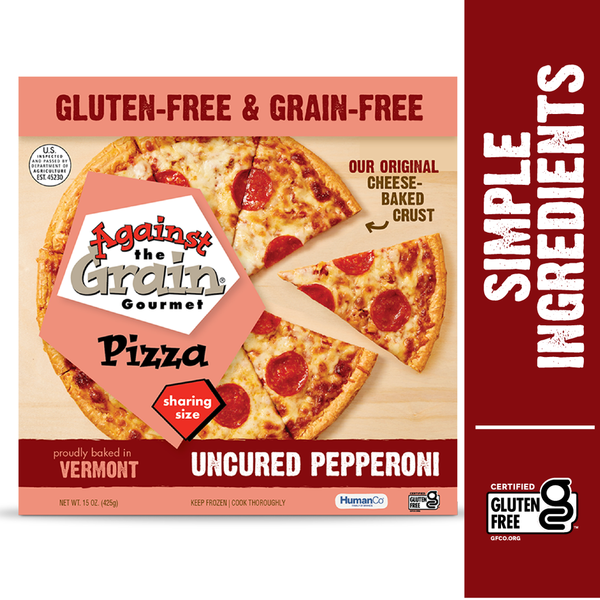 Frozen Pizza Against The Grain Gluten & Grain Free Uncured Pepperoni Pizza, Sharing Size hero