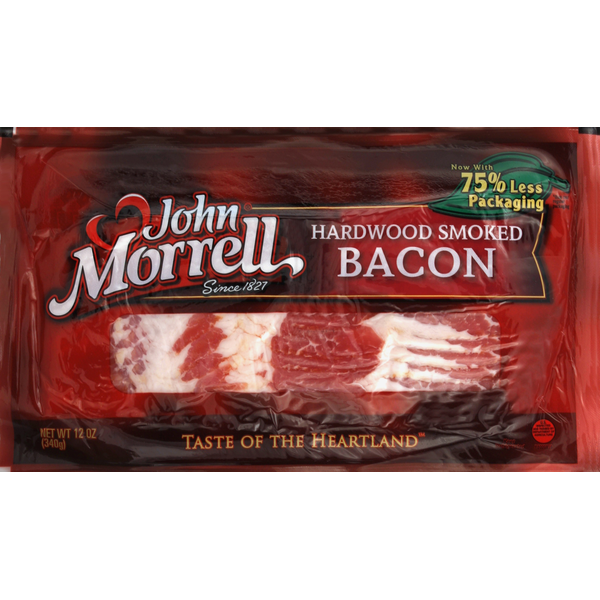 Hot Dogs, Bacon & Sausage John Morrell Hardwood Smoked Bacon hero